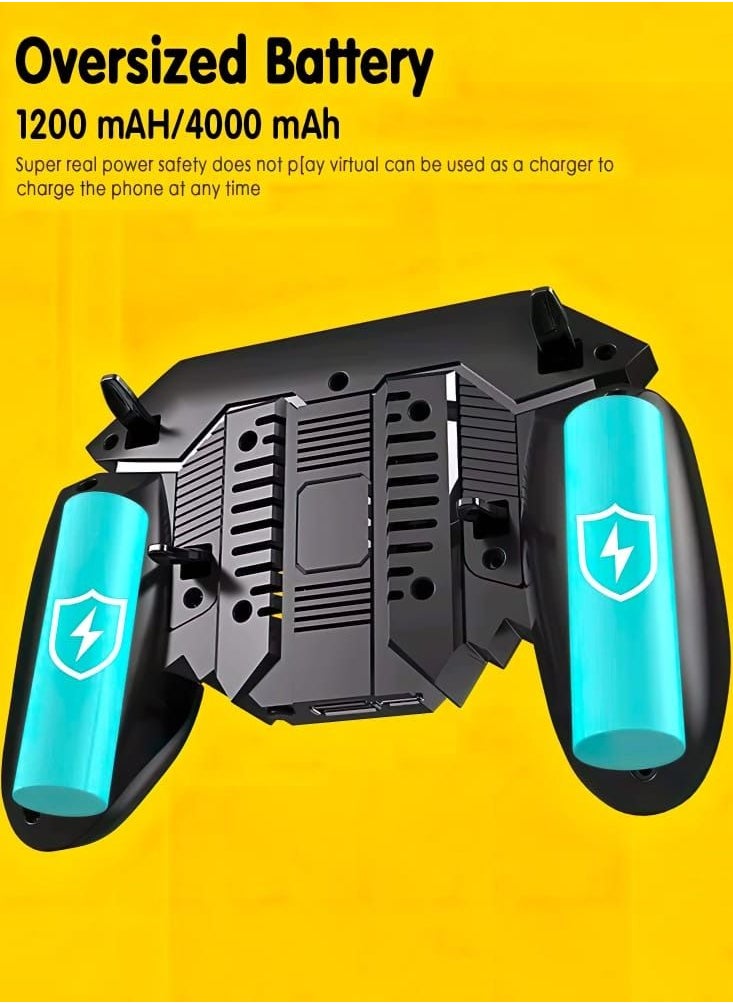 AK-77 Six Finger Radiating Gamepad Mobile Game Controller
