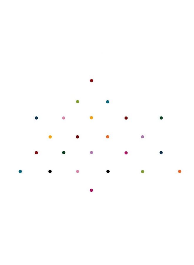 Comet Busters Small Round Velvet Multicolor Bindi (2 Mm) (Bin1008) - Image 1