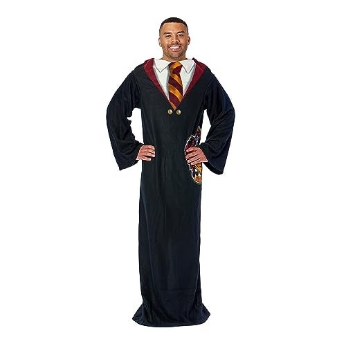 Northwest Comfy Throw Blanket with Sleeves, 48 x 71 Inches, Gryffindor Rules - Image 1