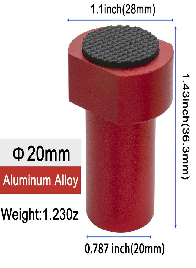 ViewReal 12-Pack 20mm/0.787'' Bench Dogs,Non-Slip Bench Dog Clamp Aluminum Alloy Table Stops for MFT Workbenches, Fits 0.787" Dog Holes - Professional Woodworking & DIY Accessories - Image 2