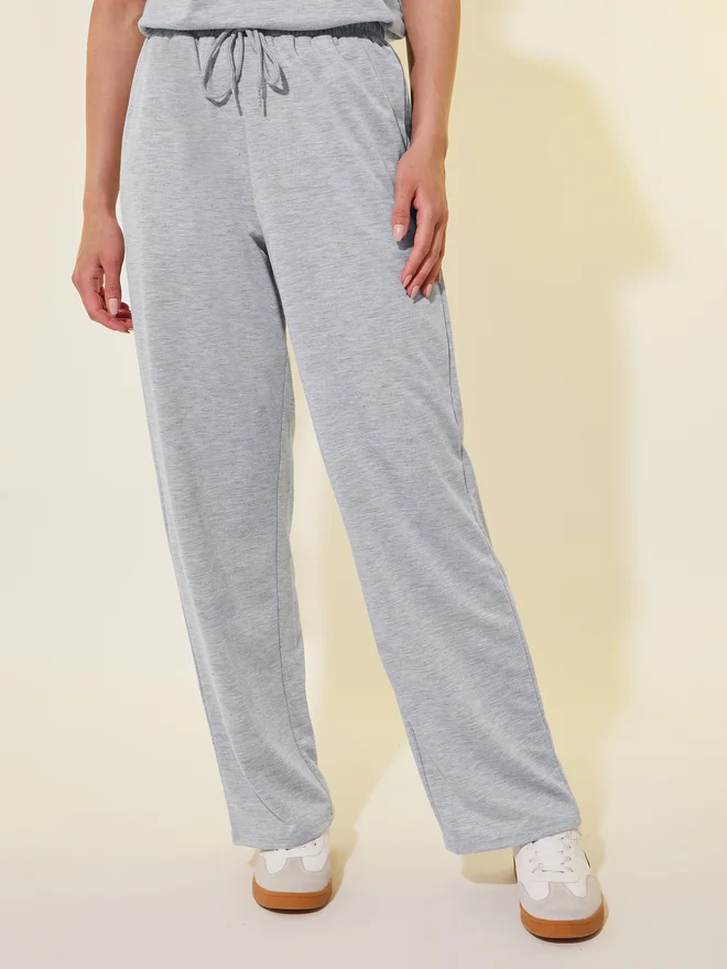Take Two Take Two Embroidered Detail Short Sleeve T-Shirt and Pants Co-Ords
