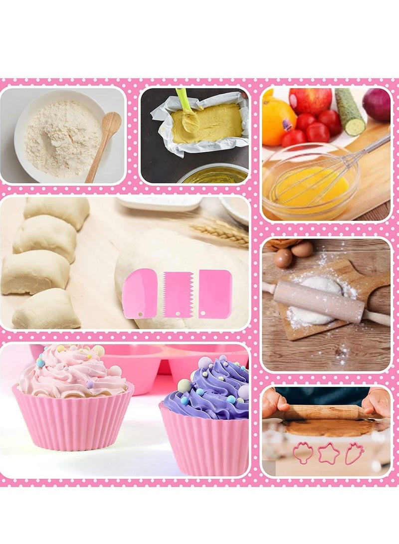 Baking Set for Kids, 17Pcs Kitchens Accessories Toys, Cooking Supplies Girls Boys Cooking Playset with Utensils, Children Kitchen Utensils for Child Junior Chefs 3+ - Image 3