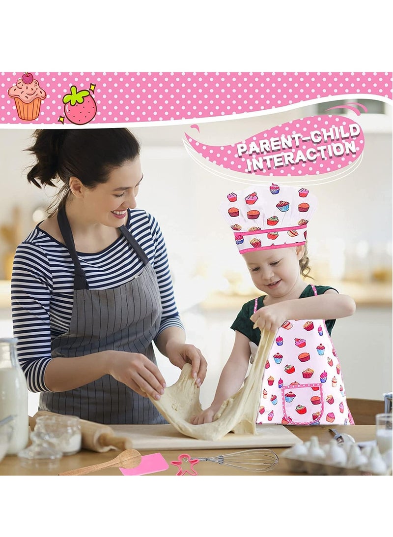 Baking Set for Kids, 17Pcs Kitchens Accessories Toys, Cooking Supplies Girls Boys Cooking Playset with Utensils, Children Kitchen Utensils for Child Junior Chefs 3+ - Image 5