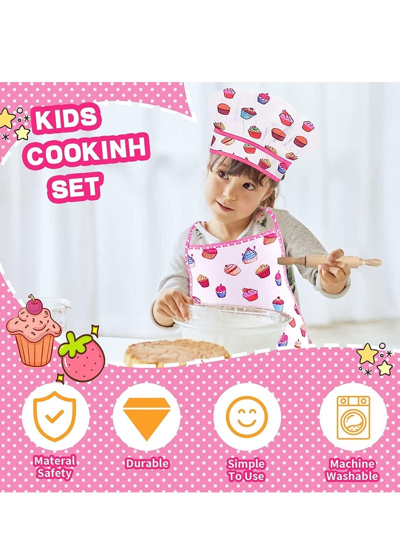 Baking Set for Kids, 17Pcs Kitchens Accessories Toys, Cooking Supplies Girls Boys Cooking Playset with Utensils, Children Kitchen Utensils for Child Junior Chefs 3+ - Image 4