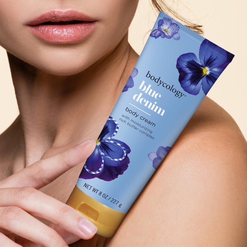 Bodycology كريم الجسم من بوديكولوجي بزبدة الشيا، دنيم أزرق، 8 أونصات - Image 5