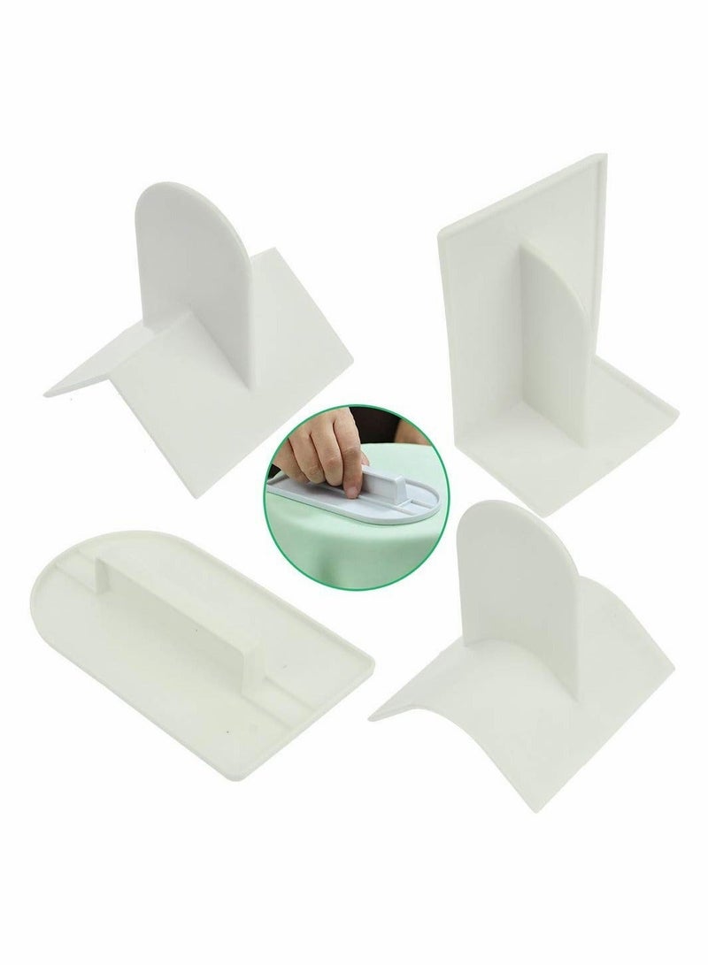4pcs Fondant Icing Smoother Polisher for Cake Decoration Sugarcraft Scraper Paddle Tool  - Image 1
