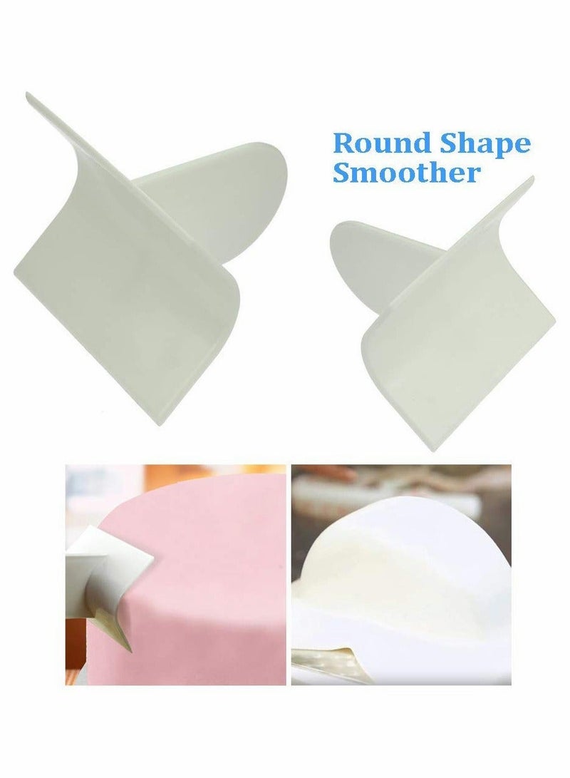 4pcs Fondant Icing Smoother Polisher for Cake Decoration Sugarcraft Scraper Paddle Tool  - Image 4