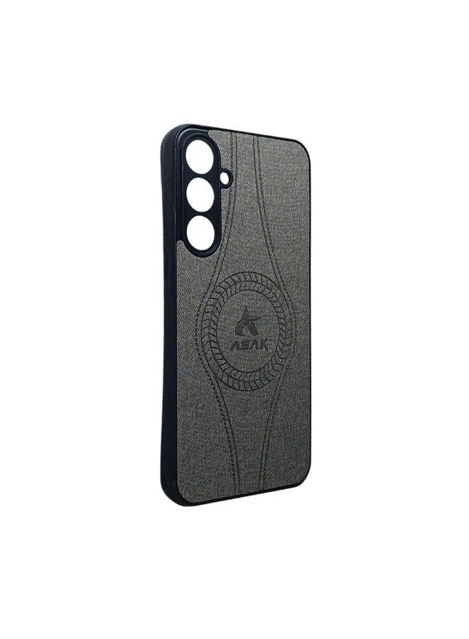 Phone Back Cover leather for Samsung Galaxy A35 gray - Image 2
