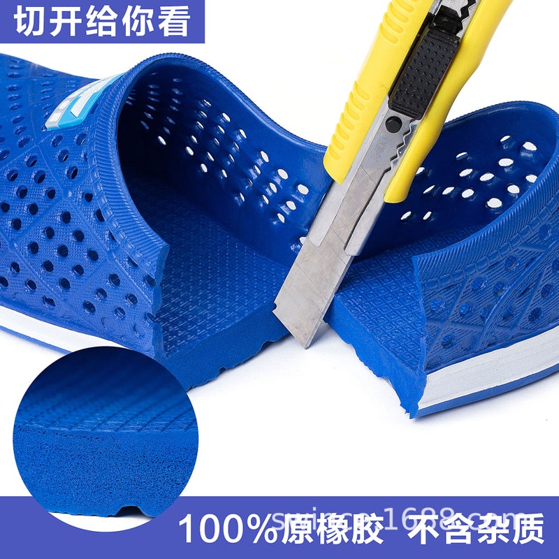 Xingyun New Men'S Comfortable All-Inclusive Pvc Baotou Breathable Garden Hole Shoes Injection Molded Summer Export Sandals And Slippers - Image 4