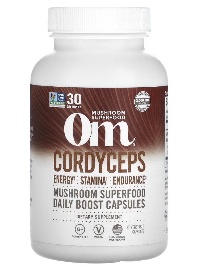 Om Mushrooms Cordyceps 90 Vegetable Capsules