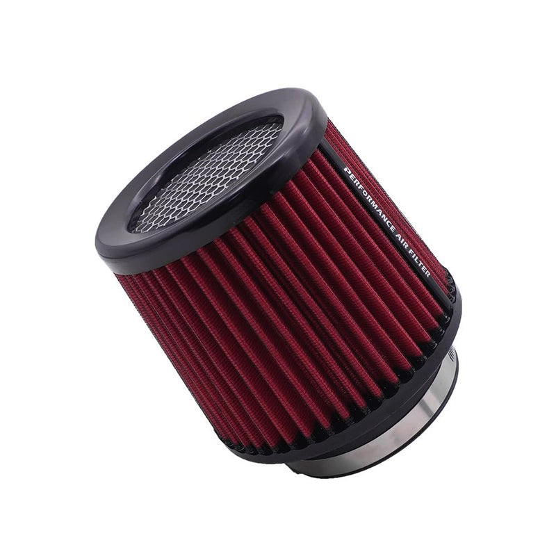 RIAYOOE 3 35 4 inch Cold Air Intake Filter 76mm 89mm 101mm Performance Cone Air Filters Universal for Racing Sport Car 3 Sizes in 1 XHUN101101RD A4inRed