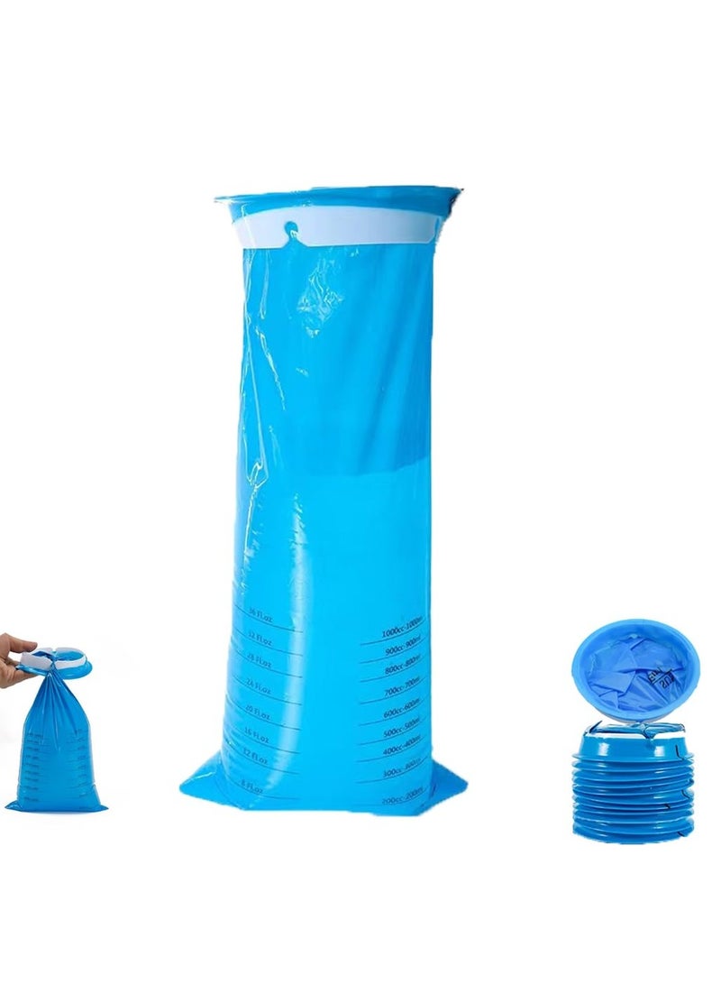 Vomit Bags 10 Pack, Puke Bag 1000ml, Leak Resistant Emesis Bags, Medical Grade Portable Disposable for Travel Motion Sickness Pregnant Women Kids Adults Car Aircraft Home School Medical Room - Image 1