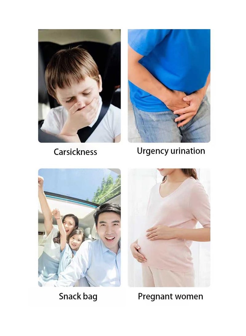 Vomit Bags 10 Pack, Puke Bag 1000ml, Leak Resistant Emesis Bags, Medical Grade Portable Disposable for Travel Motion Sickness Pregnant Women Kids Adults Car Aircraft Home School Medical Room - Image 3