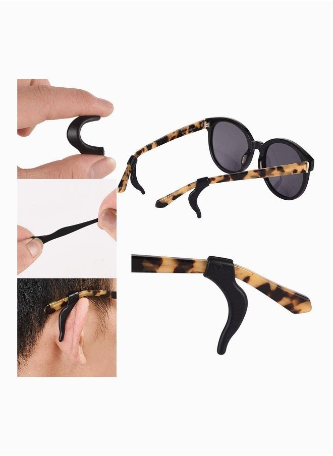 Generic 27 Pairs Eyeglasses Repair kit Adhesive Eyeglass Nose Pads Silicone Anti-Slip Glasses, Glasses Nose Grips, Hook Grip Holder Silicone Anti-Slip Round Eyeglass Retainer  - Image 2