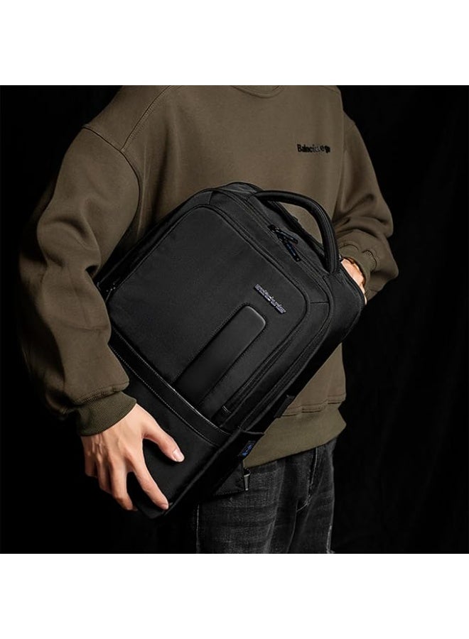 Arctic Hunter Expandable Laptop Backpack 31cm*20cm*44cm, Water Repellent School Office Travel Day Pack, Black-B00490 - Image 2