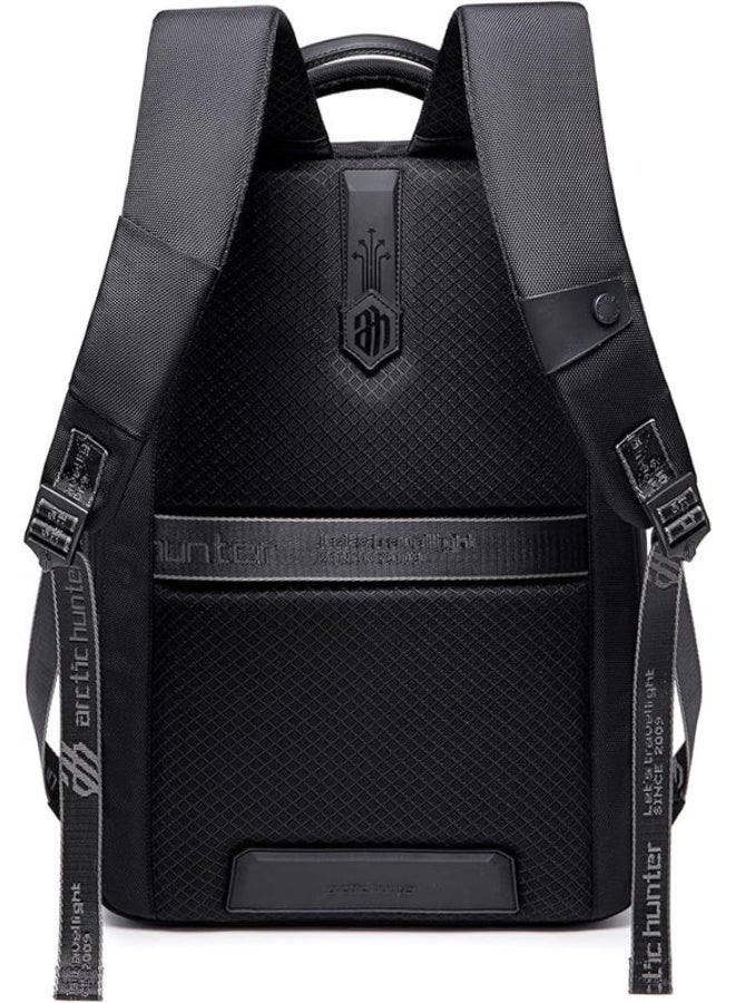 Arctic Hunter Expandable Laptop Backpack 31cm*20cm*44cm, Water Repellent School Office Travel Day Pack, Black-B00490 - Image 3