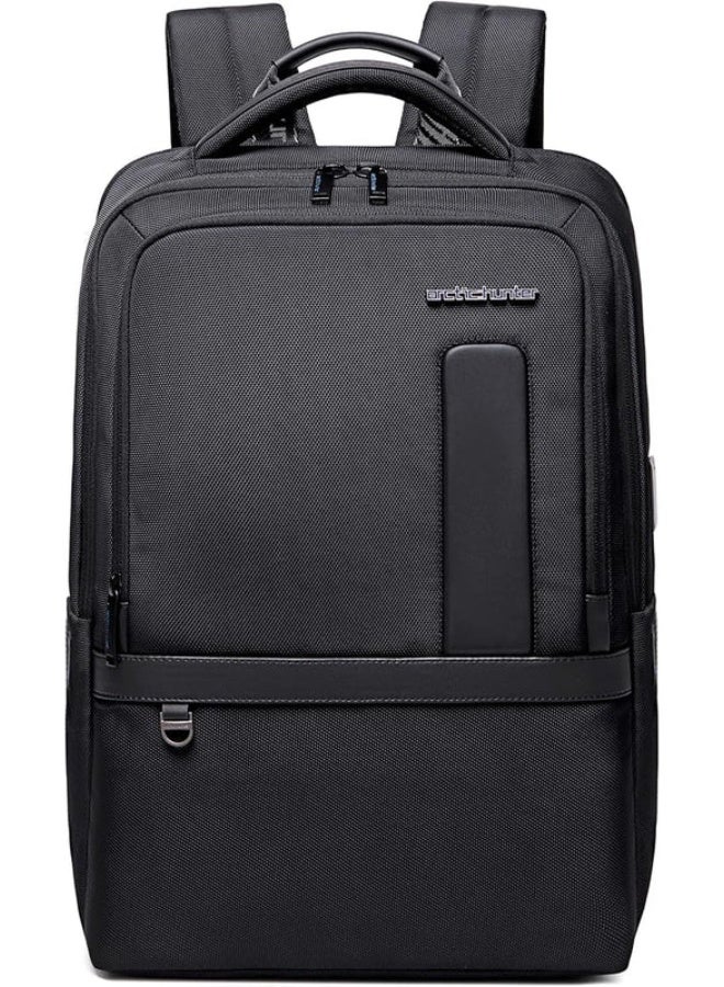 Arctic Hunter Expandable Laptop Backpack 31cm*20cm*44cm, Water Repellent School Office Travel Day Pack, Black-B00490 - Image 4