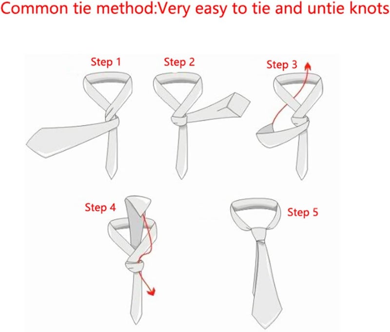 MENDENG Store Men's Classic Necktie Jacquard Woven Ties for Men Formal Business Ties Wedding Party Groomsmen Black Tie - Image 4