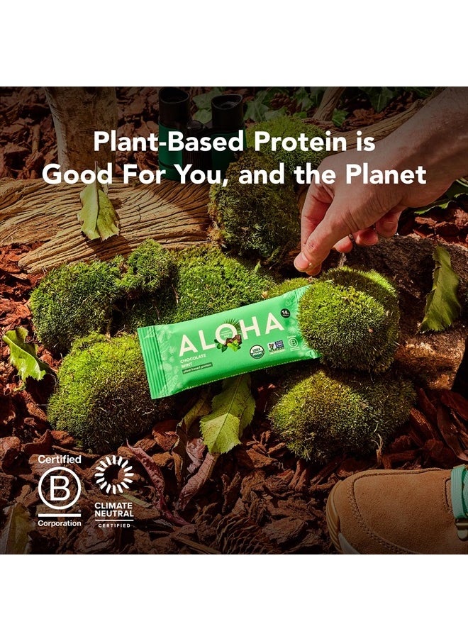 ALOHA Organic Plant Based Protein Bars Peanut Butter Chocolate Chip 1.98 Oz, Vegan Low Sugar, Gluten Free, Paleo - Pack of 12  - Image 5