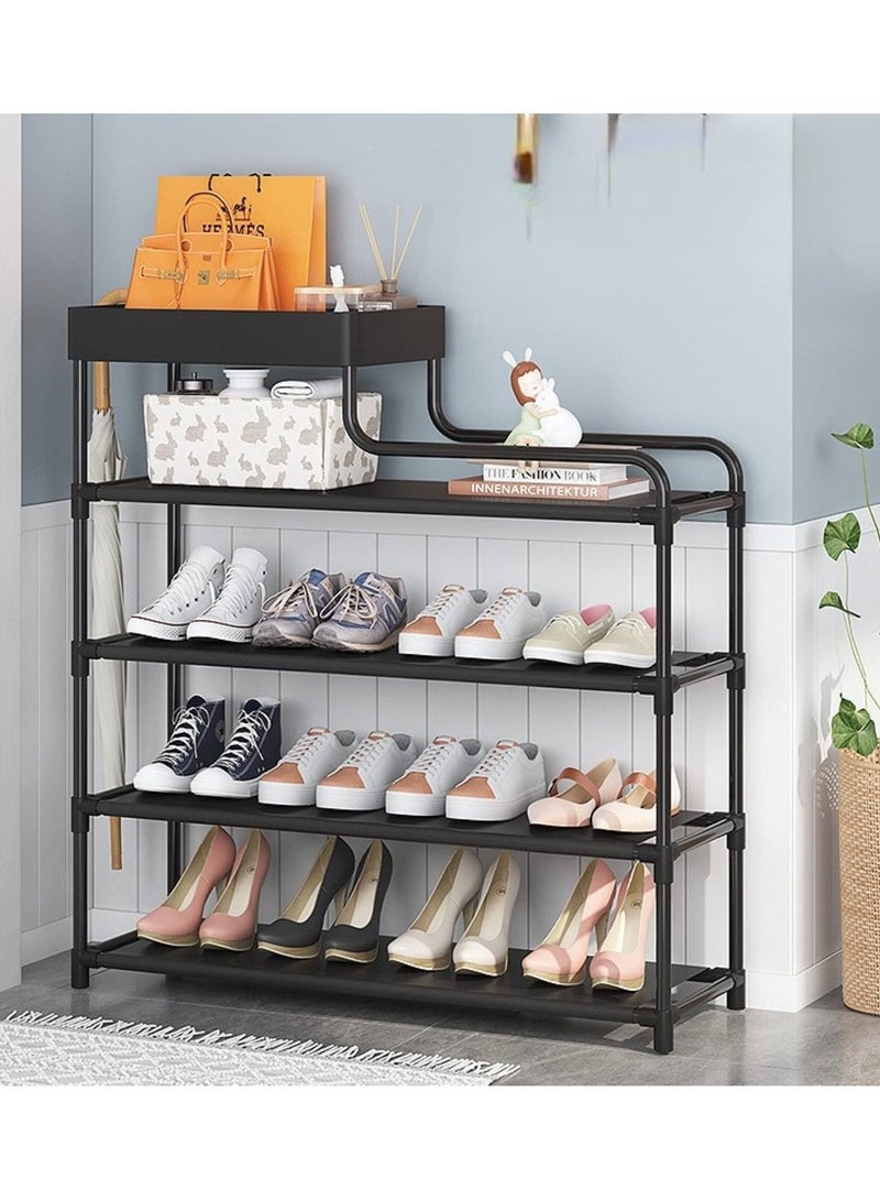 DubaiGallery Shoes Rack - Multi-Layer Household Shoe Cabinet Of Shoes - 4 Layered Metal Books, Keys, Bags, Towels And Other Household Accessories Organizer  - Image 5