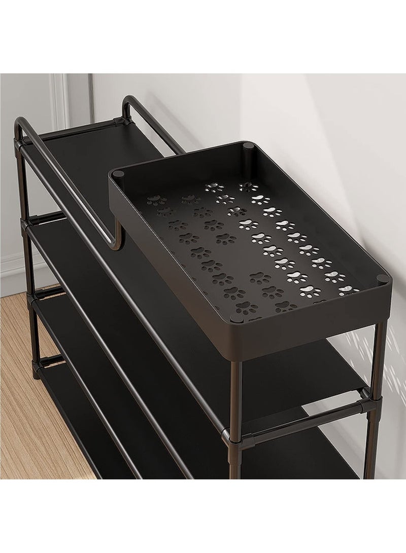 DubaiGallery Shoes Rack - Multi-Layer Household Shoe Cabinet Of Shoes - 4 Layered Metal Books, Keys, Bags, Towels And Other Household Accessories Organizer  - Image 3