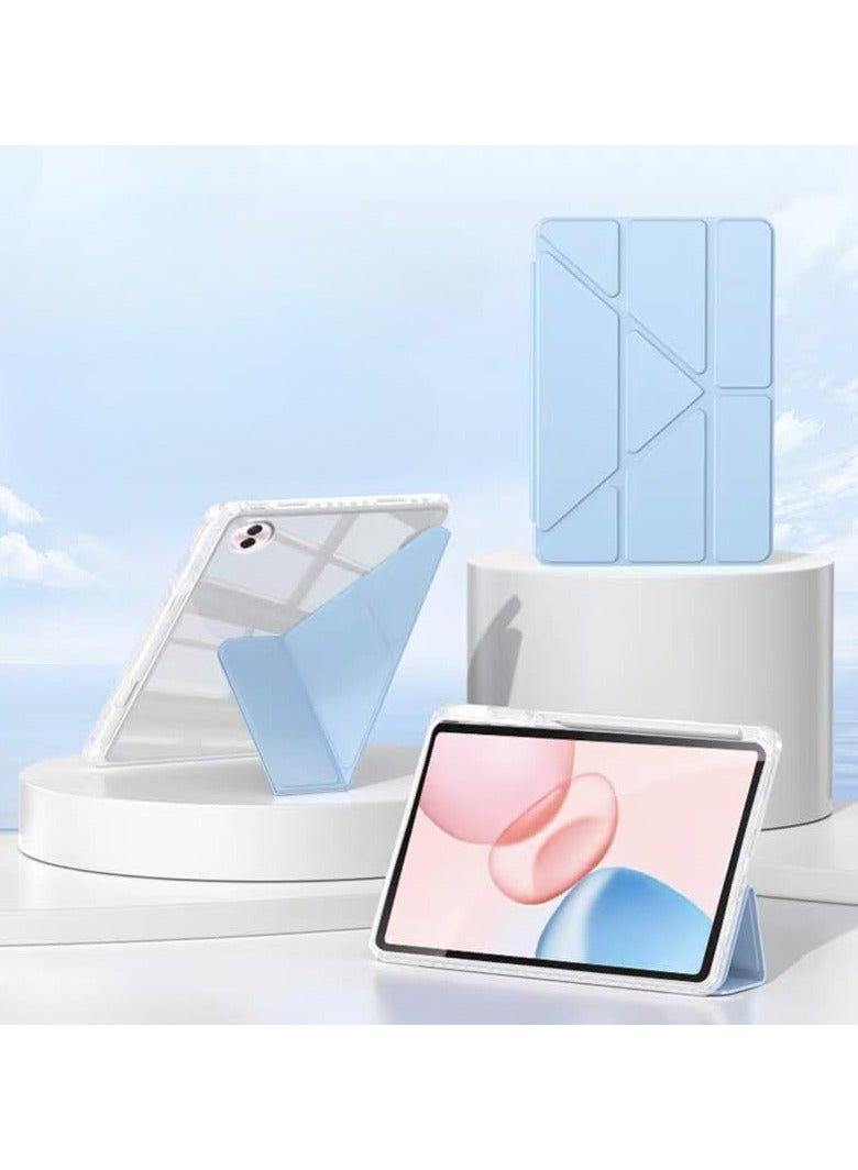 عام غلاف متوافق مع جهاز Honor Pad 10 مقاس 12.1 بوصة (2025) – غلاف لوحي من الأكريليك الشفاف مع طية على شكل Y وجلد مقاوم للسقوط لجهاز Honor Pad 10 مقاس 12.1 بوصة. - Image 1