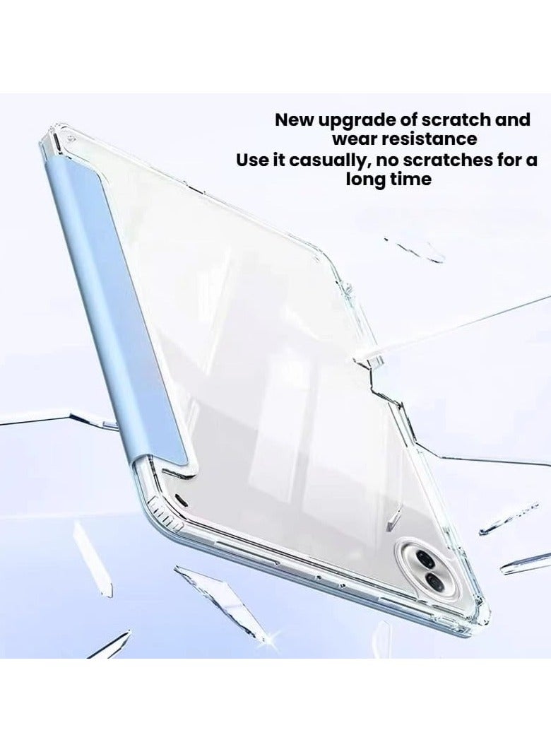عام غلاف متوافق مع جهاز Honor Pad 10 مقاس 12.1 بوصة (2025) – غلاف لوحي من الأكريليك الشفاف مع طية على شكل Y وجلد مقاوم للسقوط لجهاز Honor Pad 10 مقاس 12.1 بوصة. - Image 4