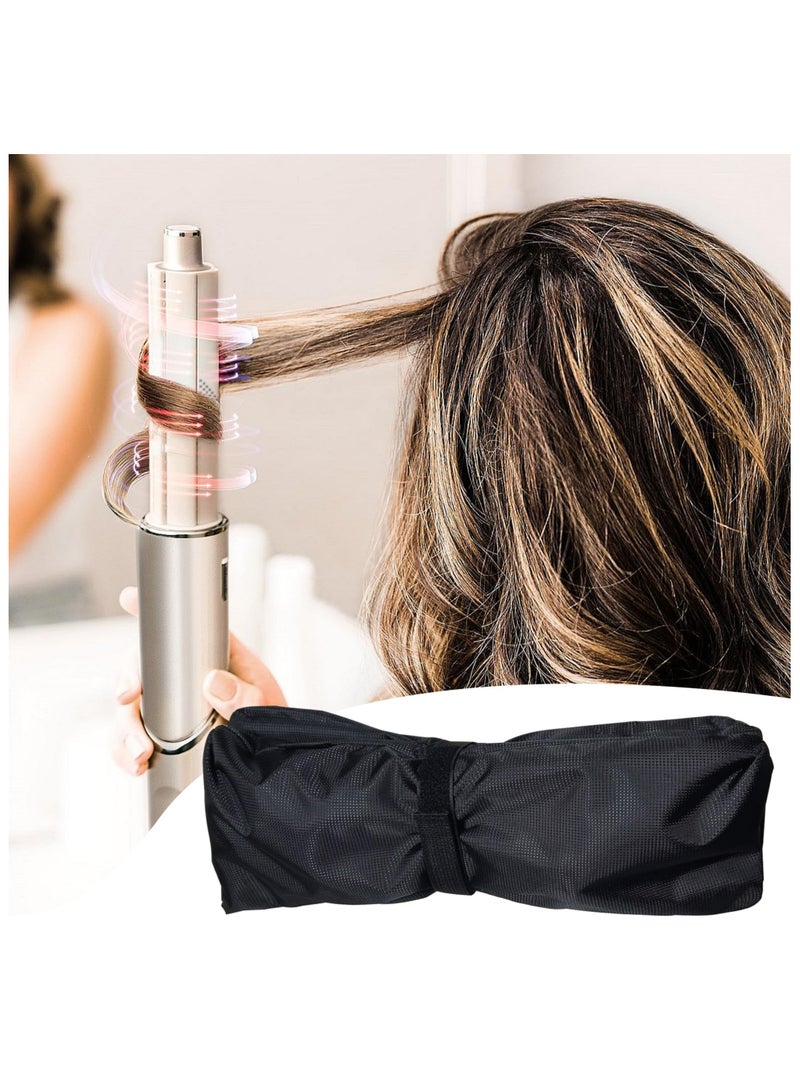 SOLARAE حقيبة تخزين للسفر تناسب جهاز دايسون إير راب ستايلر، حقيبة تخزين سفر قابلة للطي بسعة كبيرة متوافقة مع نظام تصفيف وتجفيف الشعر شيرك فليكس ستايل، منظم محمول لمجفف الشعر (أسود) - Image 5