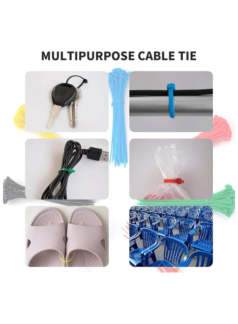 4 Inch Zip Ties Self Locking 100 Pieces Nylon Cable Ties elf-Locking  Nylon Cable Tie Wraps Straps for Indoor and Outdoor - Image 5