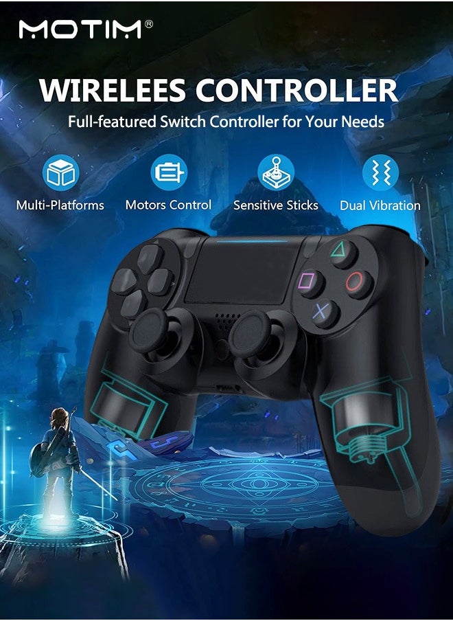 Motim - Wireless Gamepad DualShock 4 Controller Six-Axis for Playstation 4, Bluetooth Connectivity - Image 1