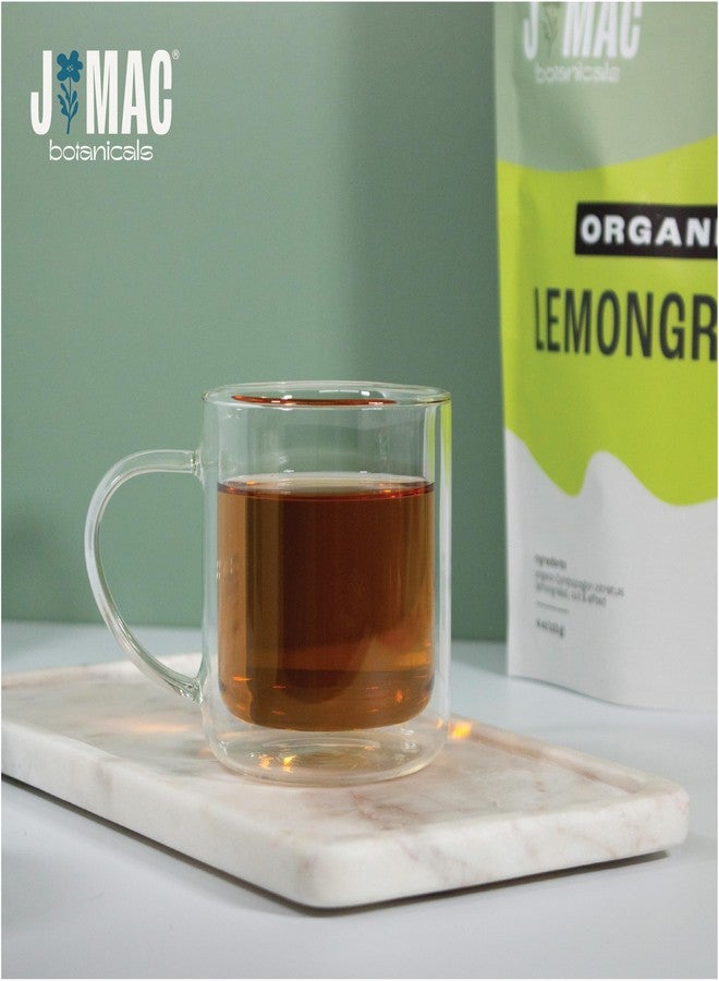 J MAC BOTANICALS Organic Lemongrass (4 oz) Certified USDA Organic, Cut & Sifted Dried Lemongrass tea from Egypt, resealable pouch. Packaged in the USA - Image 3