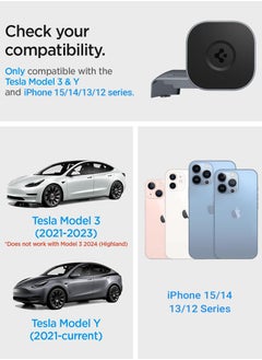 Spigen OneTap لحامل السيارة Tesla Model 3 / Model Y MagSafe (الإصدار المطور 2)  - Image 2