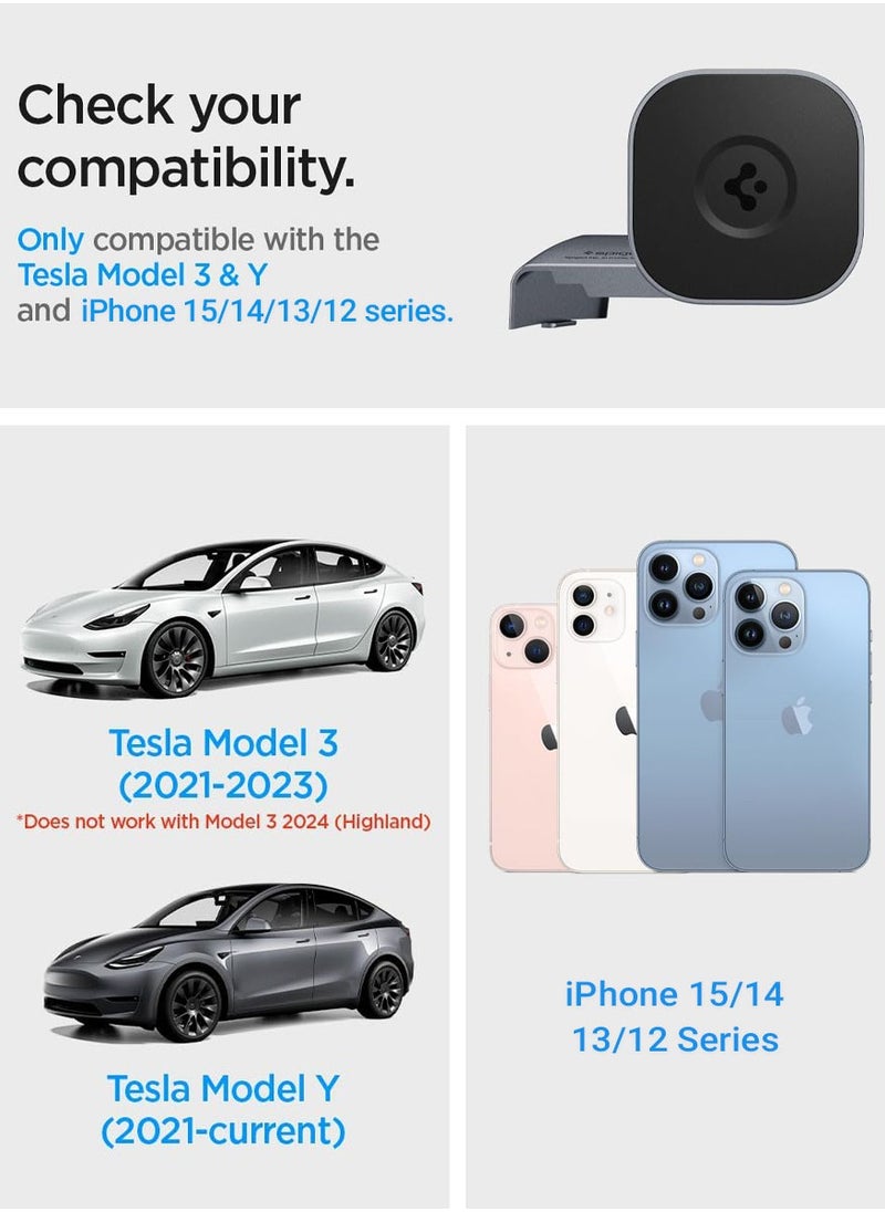 Spigen - OneTap لحامل السيارة Tesla Model 3 / Model Y MagSafe (الإصدار المطور 2) - Image 1
