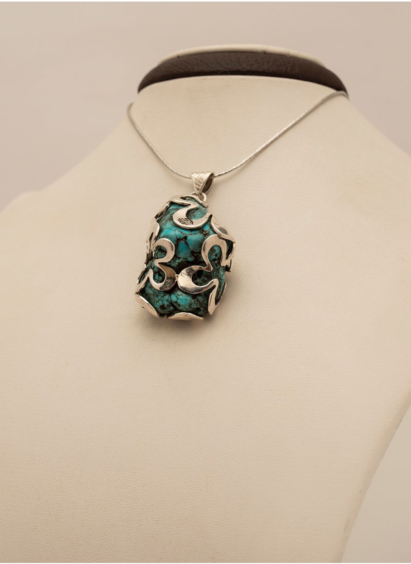 MERAKY 950 . Sterling Silver 950 Stone Coin Chain  - Image 2