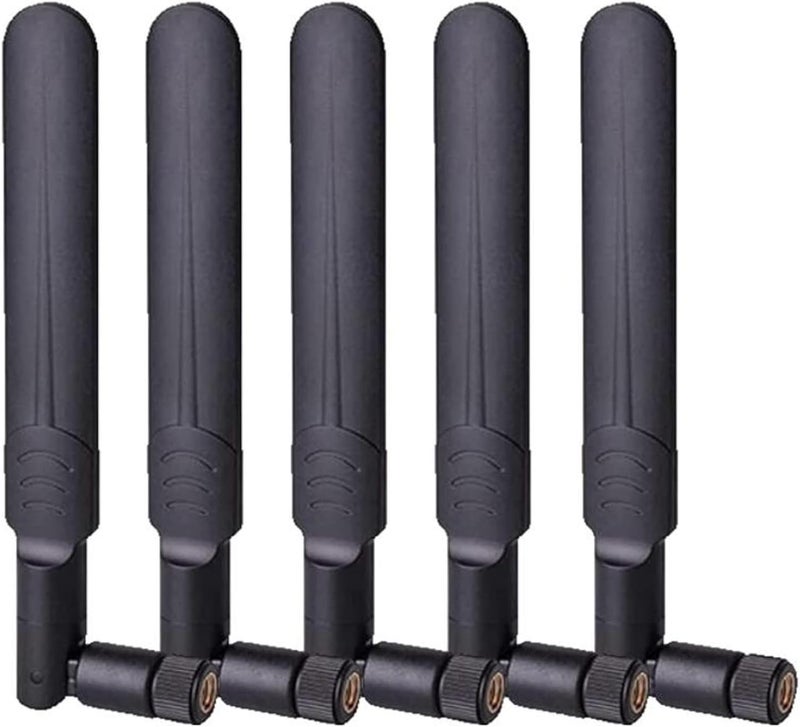 AEDIKO 5pcs Dual Band WiFi 2.4GHz 5GHz 5.8GHz 8dBi MIMO RP-SMA Male Antenna for WiFi Router Wireless Network Card USB Adapter Security IP Camera Video Surveillance Monitor - Image 1