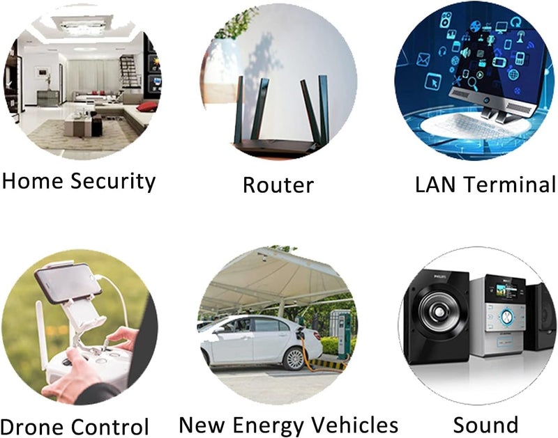 AEDIKO 5pcs Dual Band WiFi 2.4GHz 5GHz 5.8GHz 8dBi MIMO RP-SMA Male Antenna for WiFi Router Wireless Network Card USB Adapter Security IP Camera Video Surveillance Monitor - Image 5