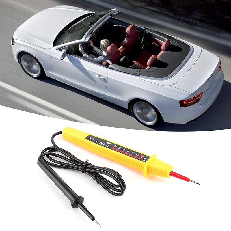 Derovan* 8‑in‑1 Voltage Test Pen (6–380 V AC/DC) — with 80 cm Coiled Lead, LED Polarity Indicators & Diagnostic Suite - Image 4