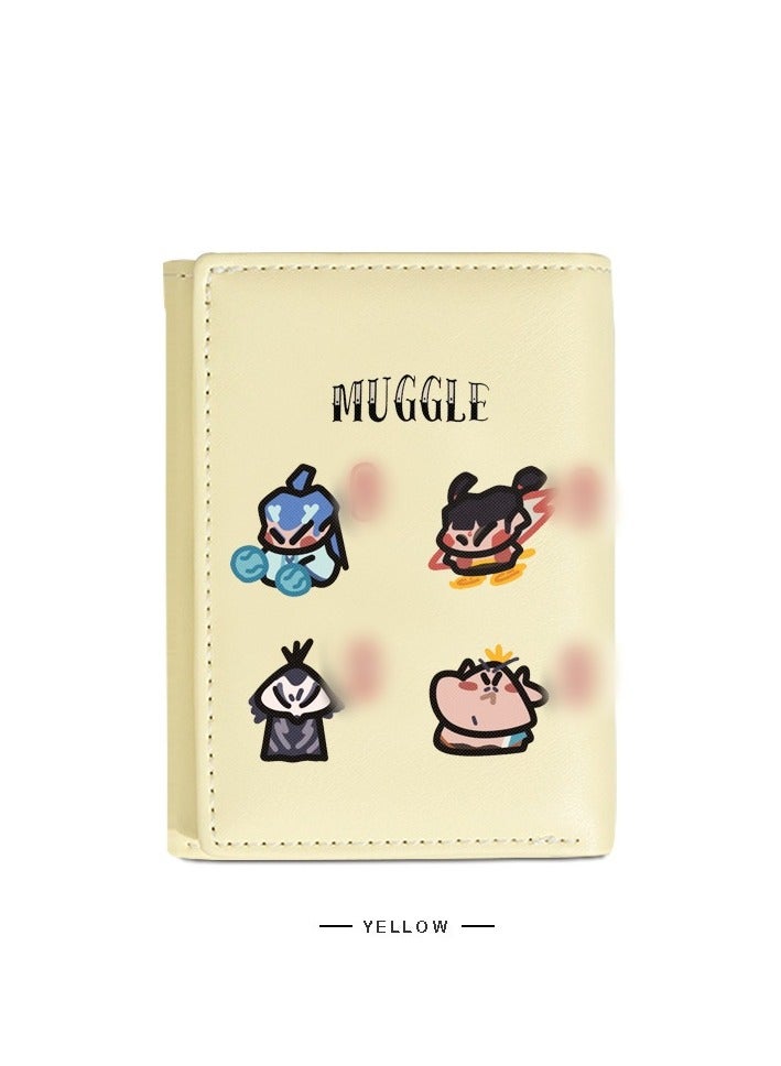 KUYING Nezha Short Wallet PU Student Wallet 