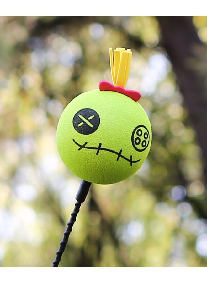 غطاية هوائي سيارة كرتون زومبي بشعر أصفر للسيارات والشاحنات وسيارات الدفع الرباعي - Image 4