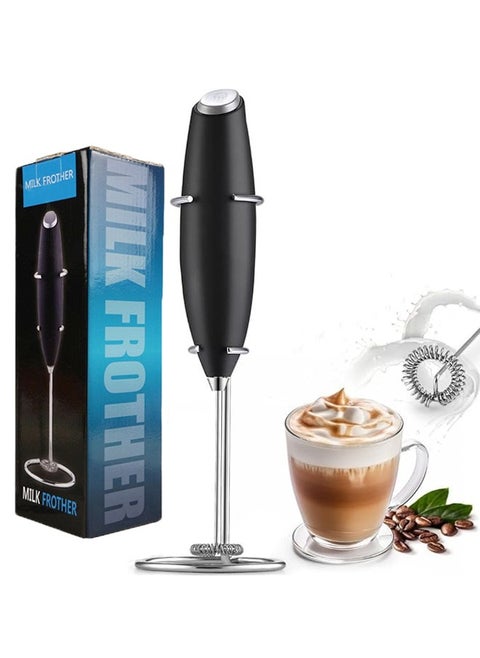 Powerful Milk Frother Handheld Foam Maker for Lattes - Mini Foamer for Cappuccino, Frappe, Matcha, Hot Chocolate & Coffee Creamer by Milk