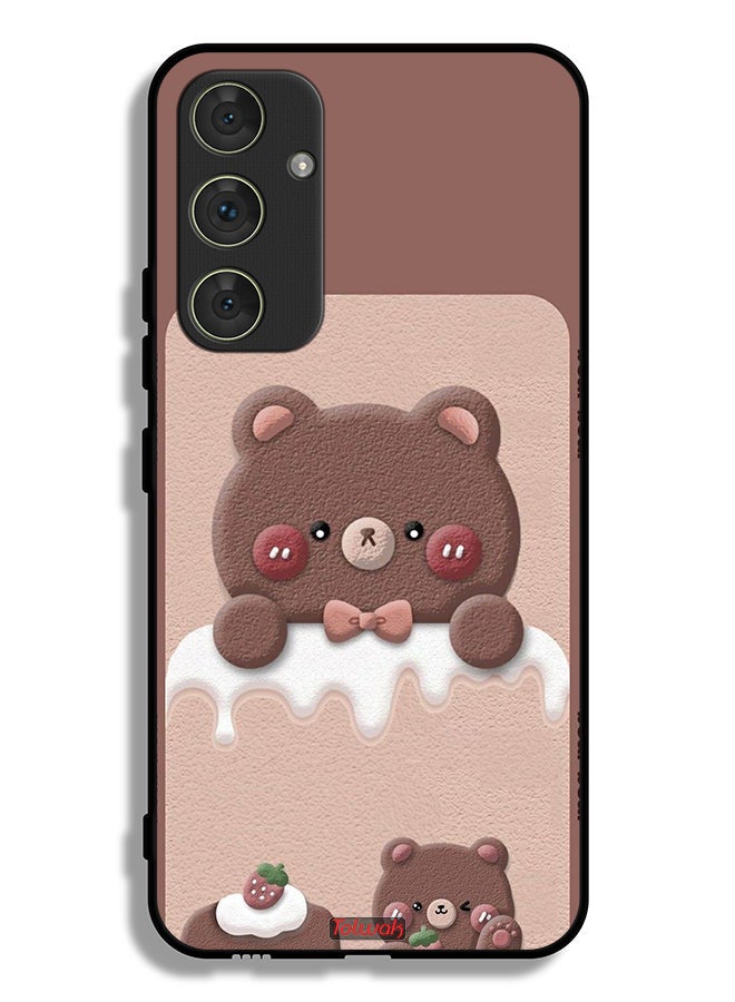 Tolwak Samsung Galaxy A54 5G Protective Case Cover Bear Strawberry - Image 1