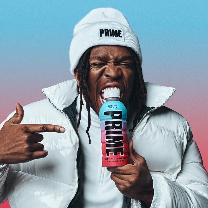 PRIME Hydration CHERRY FREEZE, Sports Drinks, Electrolyte Enhanced for Replenishing Fluids, 250mg BCAAs, B Vitamins, Antioxidants, Low Sugar, 16.9 Fl Oz, 12 Pack - Image 5