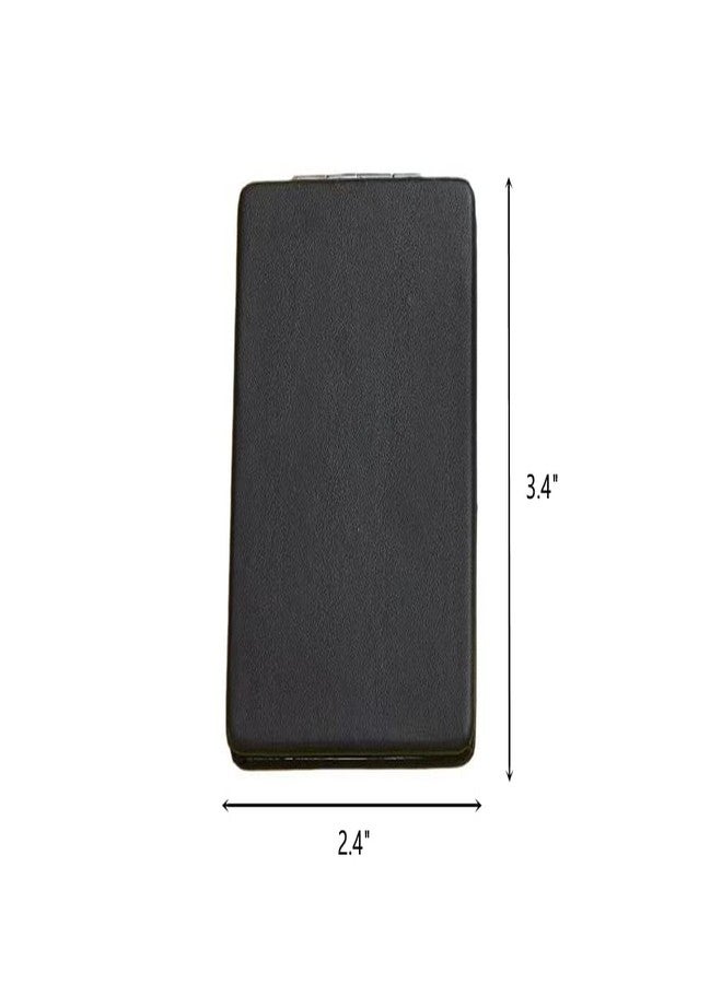 BIMIGET Compact Mirror for Men, Women and Girls, Black Travel Makeup Mirrors for Handbag and Pocket, Portable Double-Sided Mirror with Distortion Free (Black) - Image 2