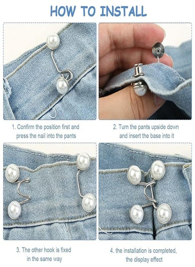 Woffely 1 Pc's Adjustable Waist Buckle for Pants, Instant Jeans Button Pins Pant Waist Tightener Adjuster Detachable Pin Buttons for Loose Jeans, Skirts (1) - Image 5