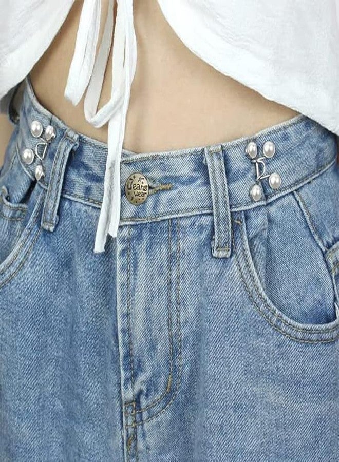 Woffely 1 Pc's Adjustable Waist Buckle for Pants, Instant Jeans Button Pins Pant Waist Tightener Adjuster Detachable Pin Buttons for Loose Jeans, Skirts (1) - Image 4
