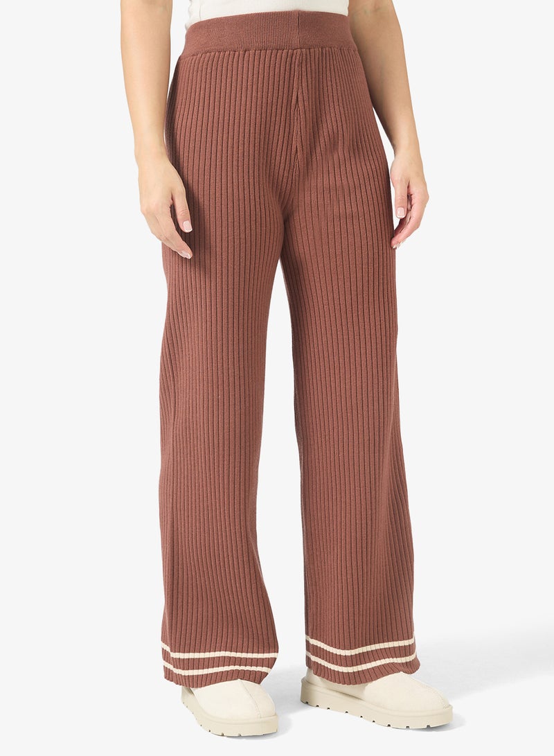 Ginger Basics High Neck Relaxed Fit Stripe Sweater & Pant Set - Image 4