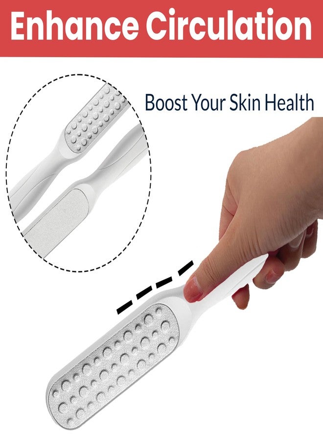 TEMPERIA (1pc) Foot Scrubber for Dead Skin - Double Sided Pedicure Kit for Women - Feet File Scrub Tools, Heel Scraper Filer & Leg Cleaner Brush - Easy to Use (Multicolour) (HF724-1) - Image 5