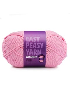 The Woobles The Woobles Easy Peasy Yarn, Crochet & Knitting Yarn for Beginners with Easy-to-See Stitches - Yarn for Crocheting - Worsted Medium #4 Yarn - Cotton-Nylon Blend  - Image 1
