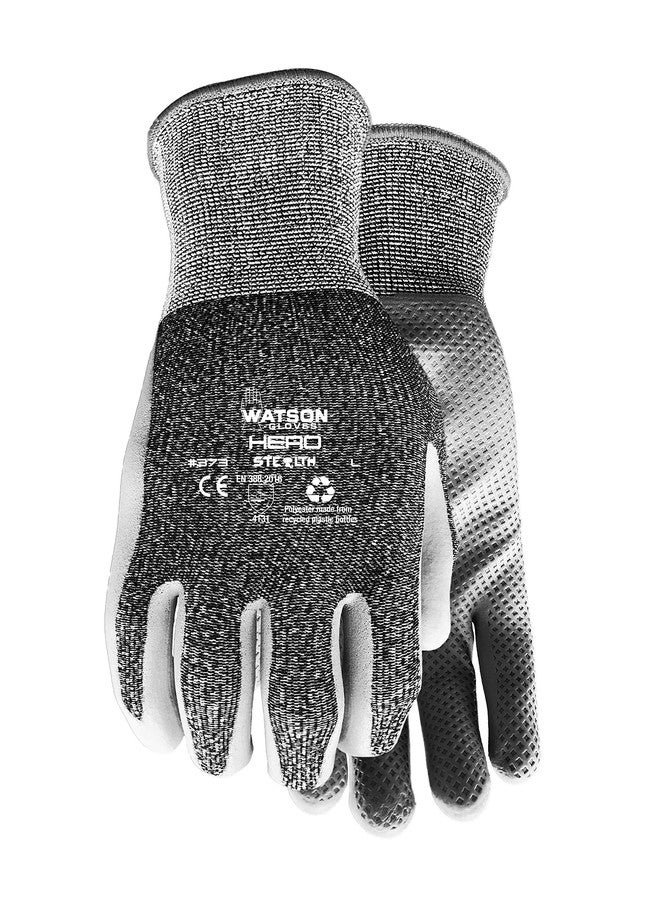 Stealth Watson Gloves Hero Sustainable Nitrile Coated Glove - Eco-Friendly, Made of Recycled Products, WasteNot Yarn (Medium) - Image 1