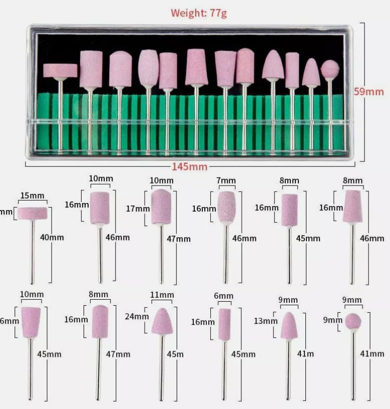 NityaEcommerce 2 Boxs Quartz Abrasive Wool Electric Drill Bits File Nail Polishing Tools - Image 4